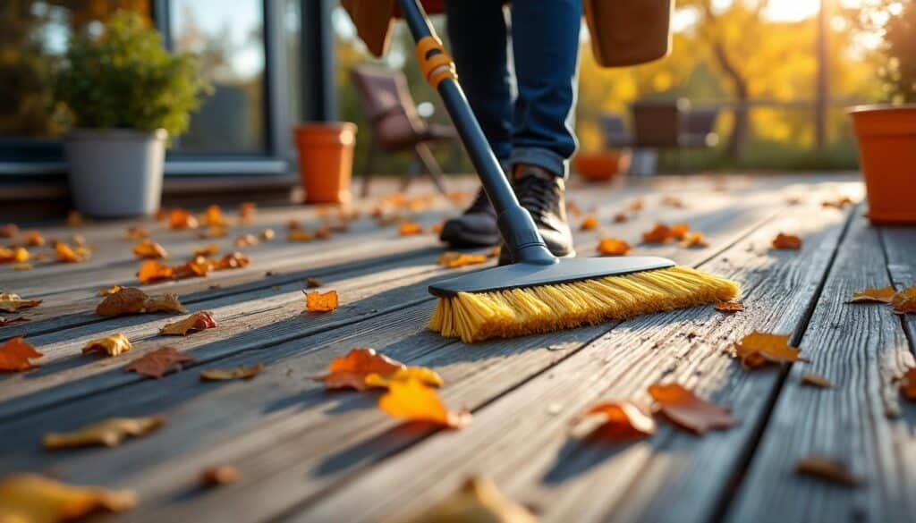 Bien entretenir ses planches de terrasse à l’automne