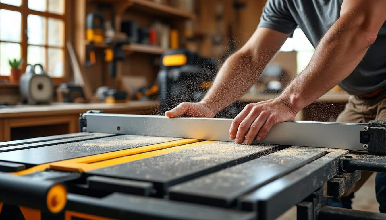 Illustration: Les caractéristiques techniques qui font la force des scies sur table Dewalt