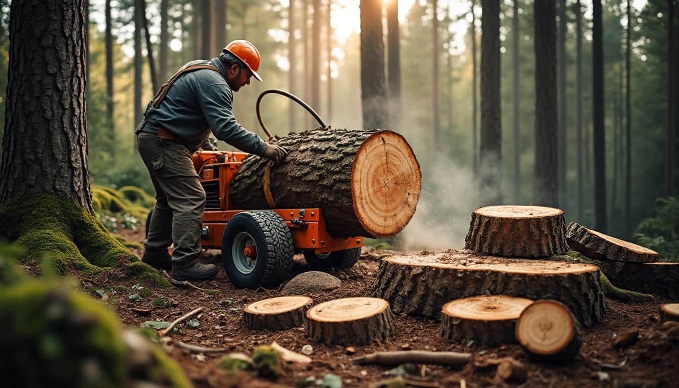 Illustration: Pourquoi opter pour une scie à grume mobile pour vos travaux de bois ?