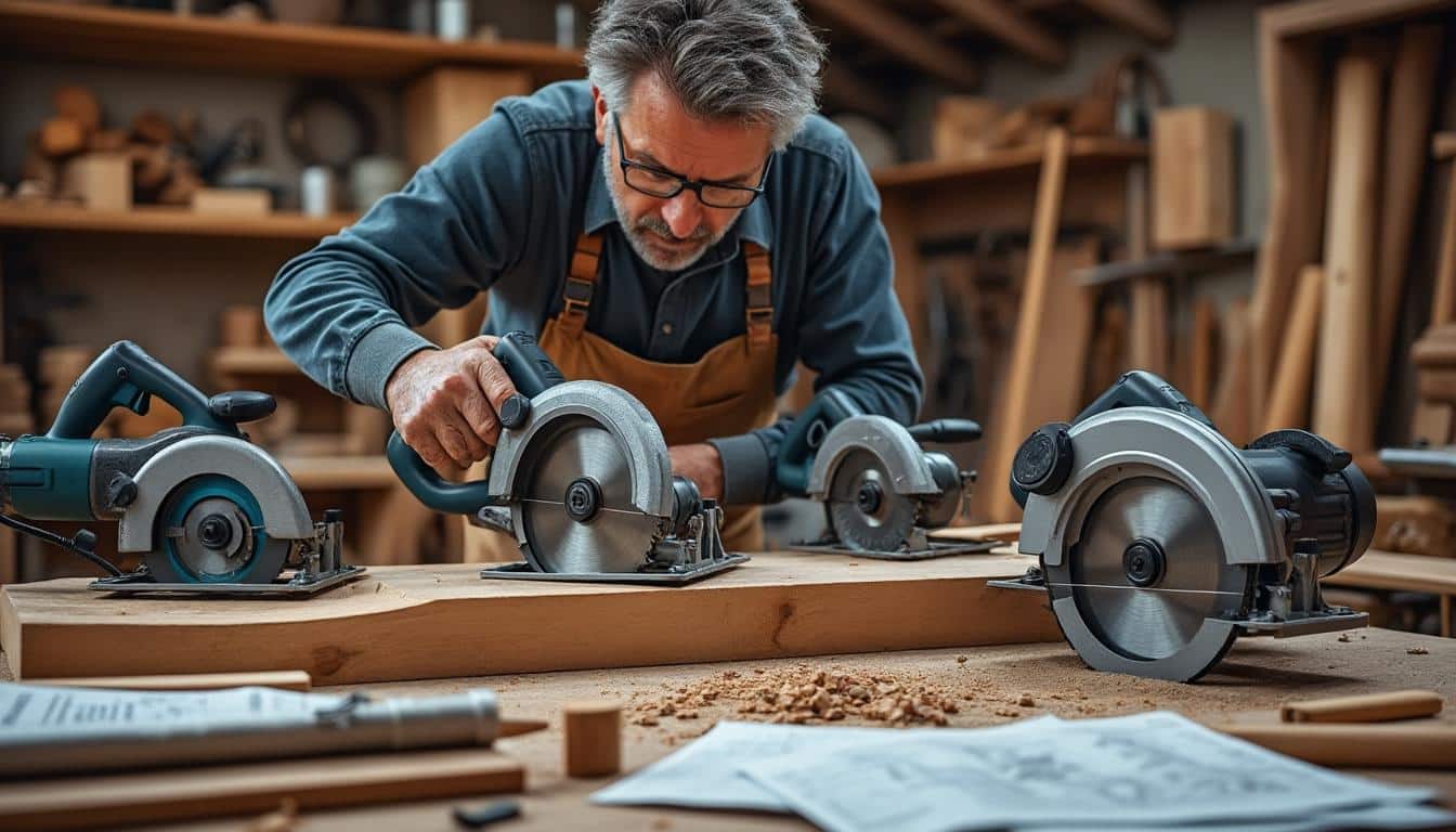 Illustration: Les paramètres techniques essentiels pour bien choisir sa scie circulaire de charpentier