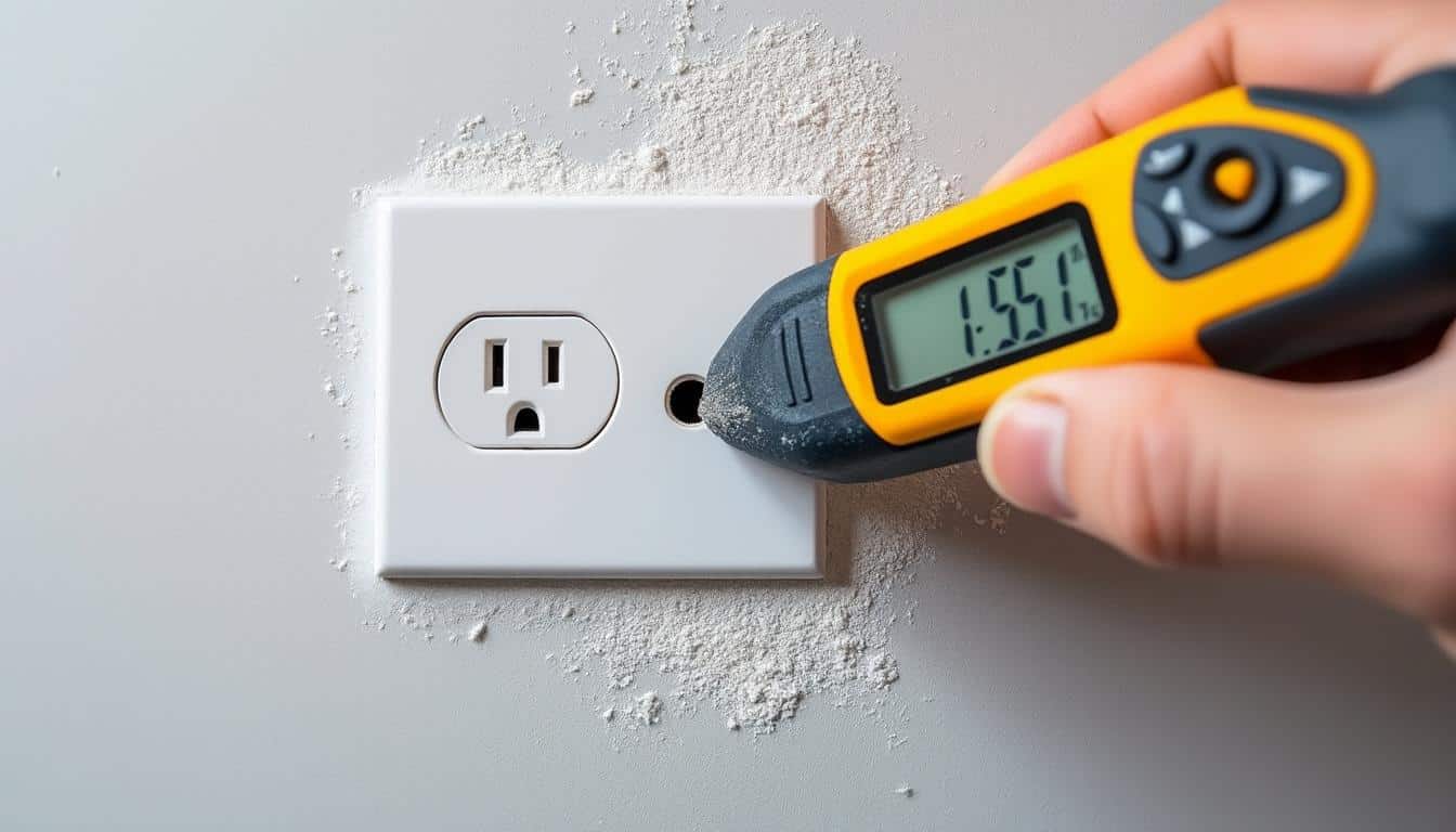Illustration: Les dimensions précises du diamètre de perçage pour une prise électrique