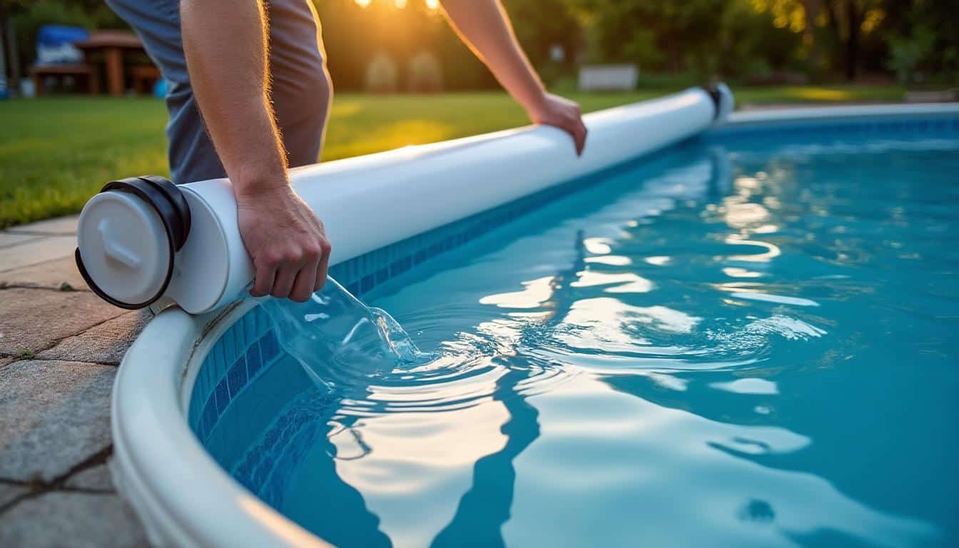 Illustration: Pourquoi choisir un enrouleur adapté à la bâche à bulle de votre piscine hors sol ?