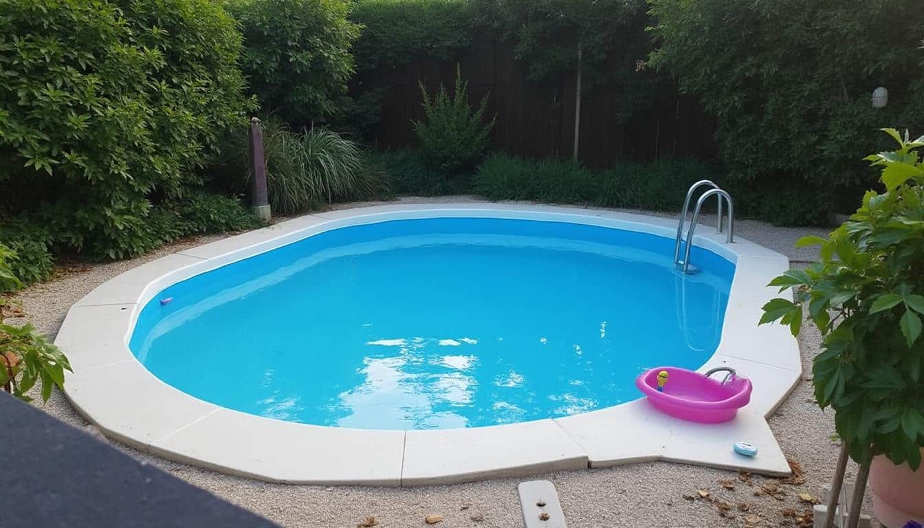 Illustration: Comprendre la petite piscine en coque polyester hors sol aux dimensions 3x2 mètres