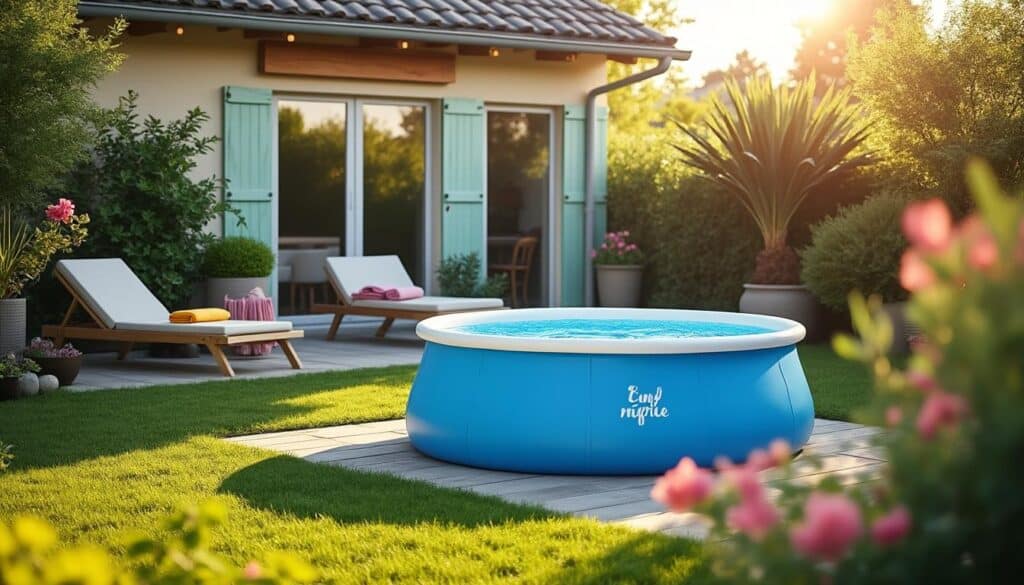 Mini piscine coque 3x2 hors sol : installation rapide et gain de place