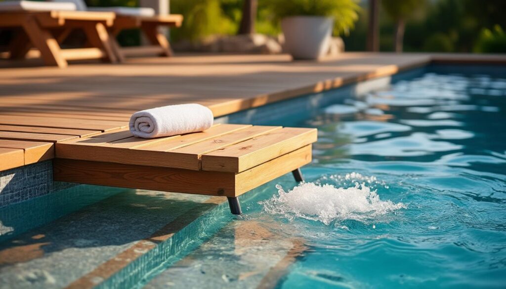 Échelle piscine hors sol bois : guide pour un accès sûr et esthétique