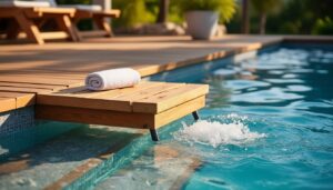 Échelle piscine hors sol bois : guide pour un accès sûr et esthétique