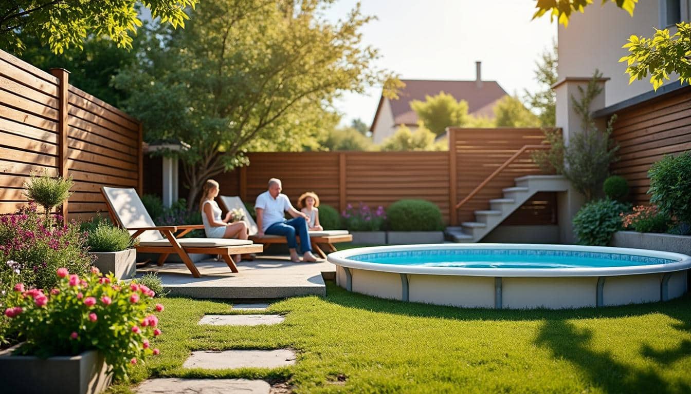 Illustration: Comprendre les enjeux de l’aménagement autour d’une piscine hors sol dans un petit jardin