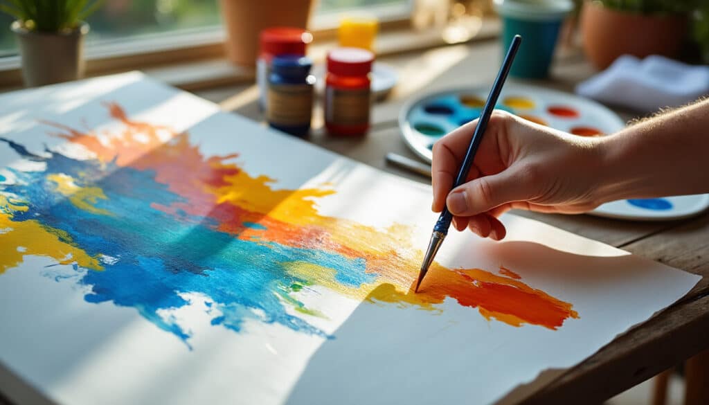 Peinture acrylique sur toile : guide complet pour débuter facilement