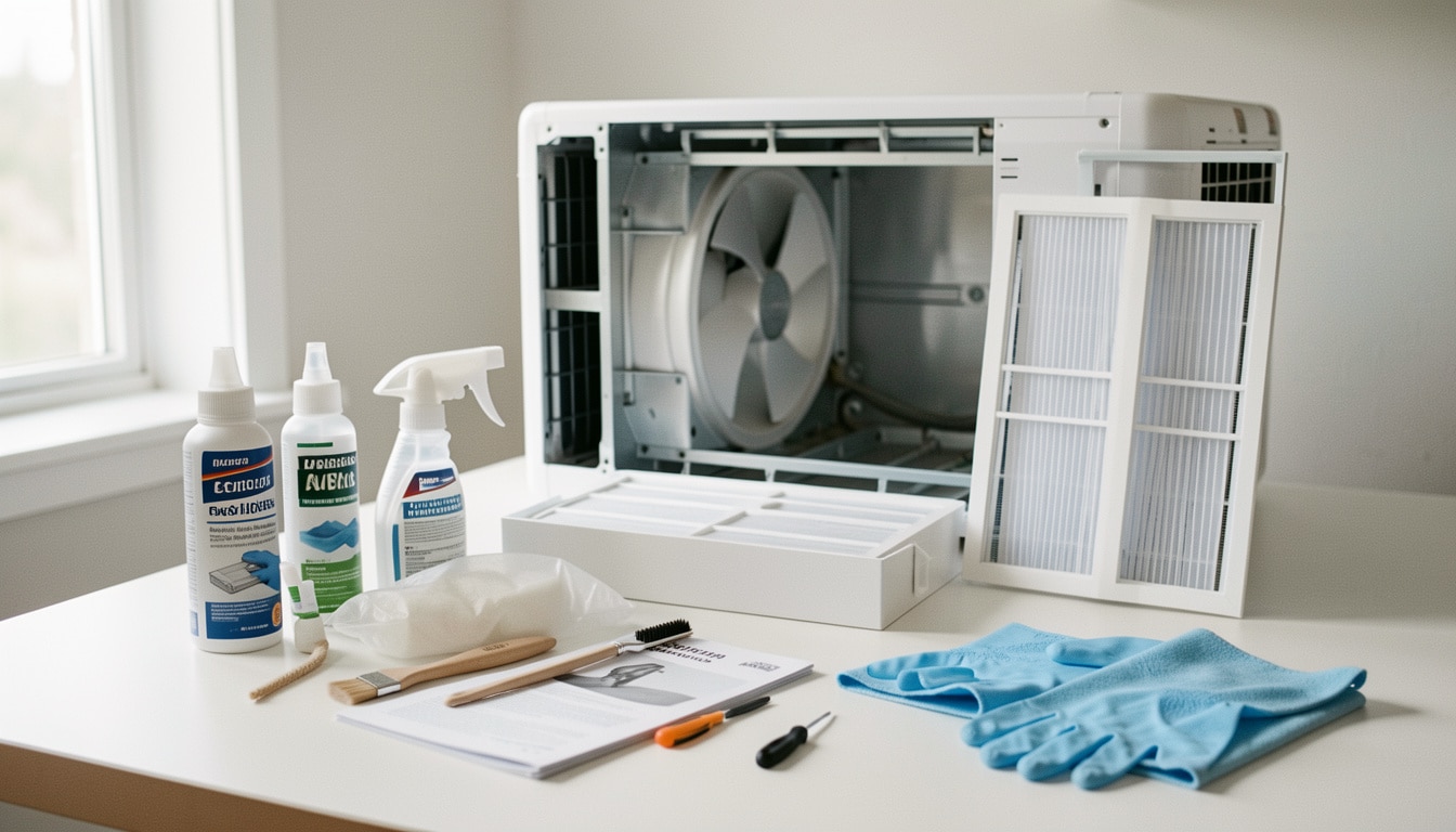 Kit d’entretien pour nettoyer une climatisation