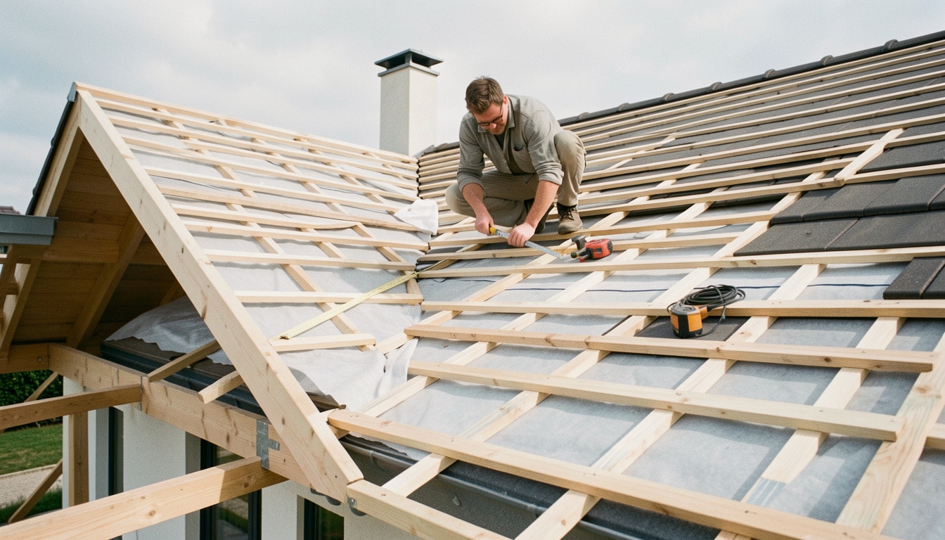 Lattage de toiture : pose, ventilation et erreurs