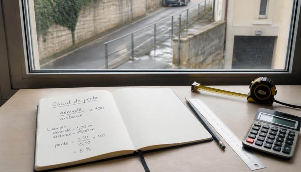 Comment calculer une pente en pourcentage simplement